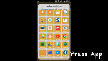 Corner creator build by Prsy mobile app