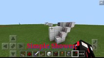 Minecraft PE 0.14.0 Redstone - How to make a Shower