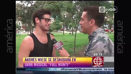 Andres Wiese habla de su desnudo para #FULLMONTY 19 03  2015