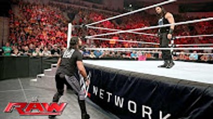 Roman Reigns wants Seth Rollins to prove he s not a coward  Raw, May 30, 2016