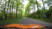 Accident de Rallye filmé au ralenti dans une plaine en République Tchèque