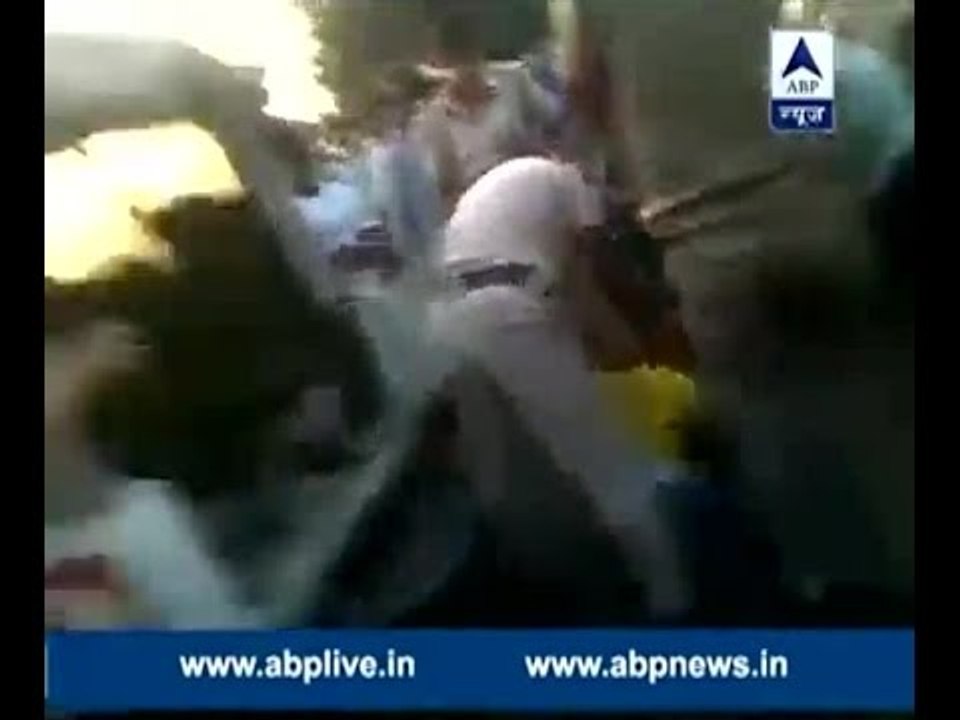 police beats to death