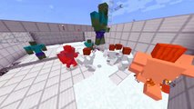 Minecraft PE | Mutant Zombie vs Mutant Snow Golem