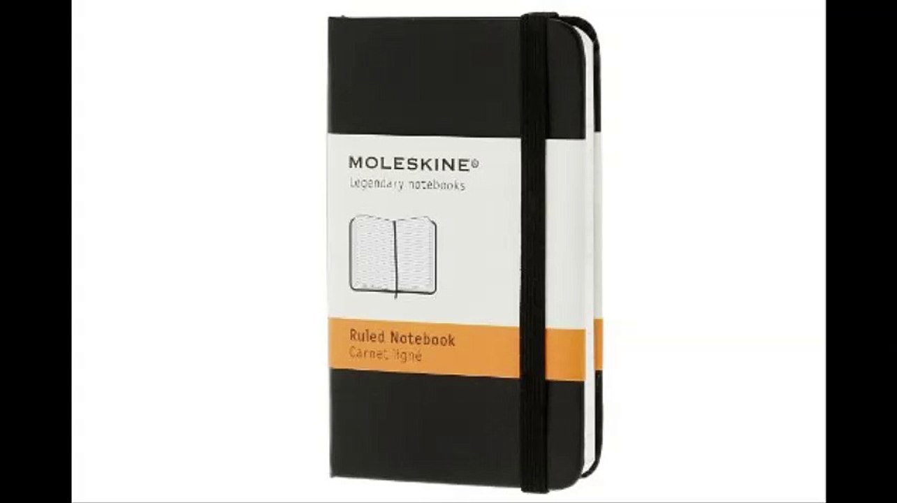 Moleskine Classic Notebook Extra Small Ruled Black Hard Cover 2.5 x 4 Classic Notebooks