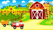Car Cartoons for children. Fire Truck and Crane. Tow Truck & Car Service. Trucks in the village