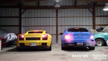 Flame SHOOTING! Muffler Delete Hellcat VS 670HP Camaro ZL1 Rev Battle!!