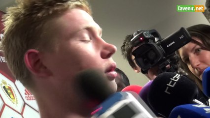 De Bruyne évoque le forfait de Lombaerts et son absence de joie après son but en Suisse