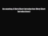 Pdf online Accounting: A Very Short Introduction (Very Short Introductions)