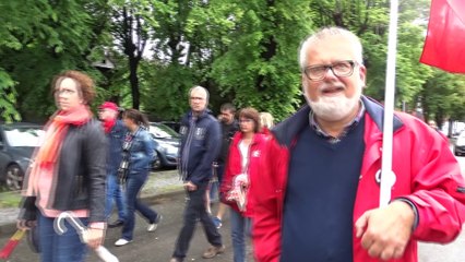 Manif CGSP Huy - De la prison au palais de justice