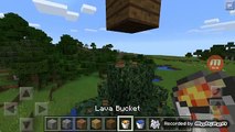 Jak zrobic dom z wiadra lawy i wody? Minecraft Pocket Edition