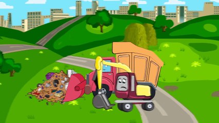 Грузовик и Строительная Техника. Экскаватор и Кран строят АвтоМойку и Автосервис. Мультики Машинки