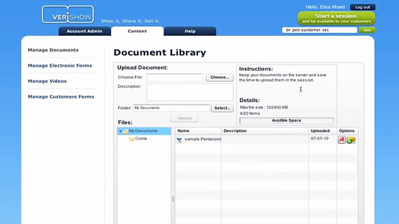 Upload Content to VeriShow - Help Video