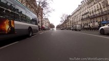 Mercedes A45 AMG Loud Drive in Paris, Exhaust Cam
