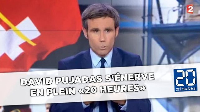 David Pujadas s'énerve en plein «20 Heures»