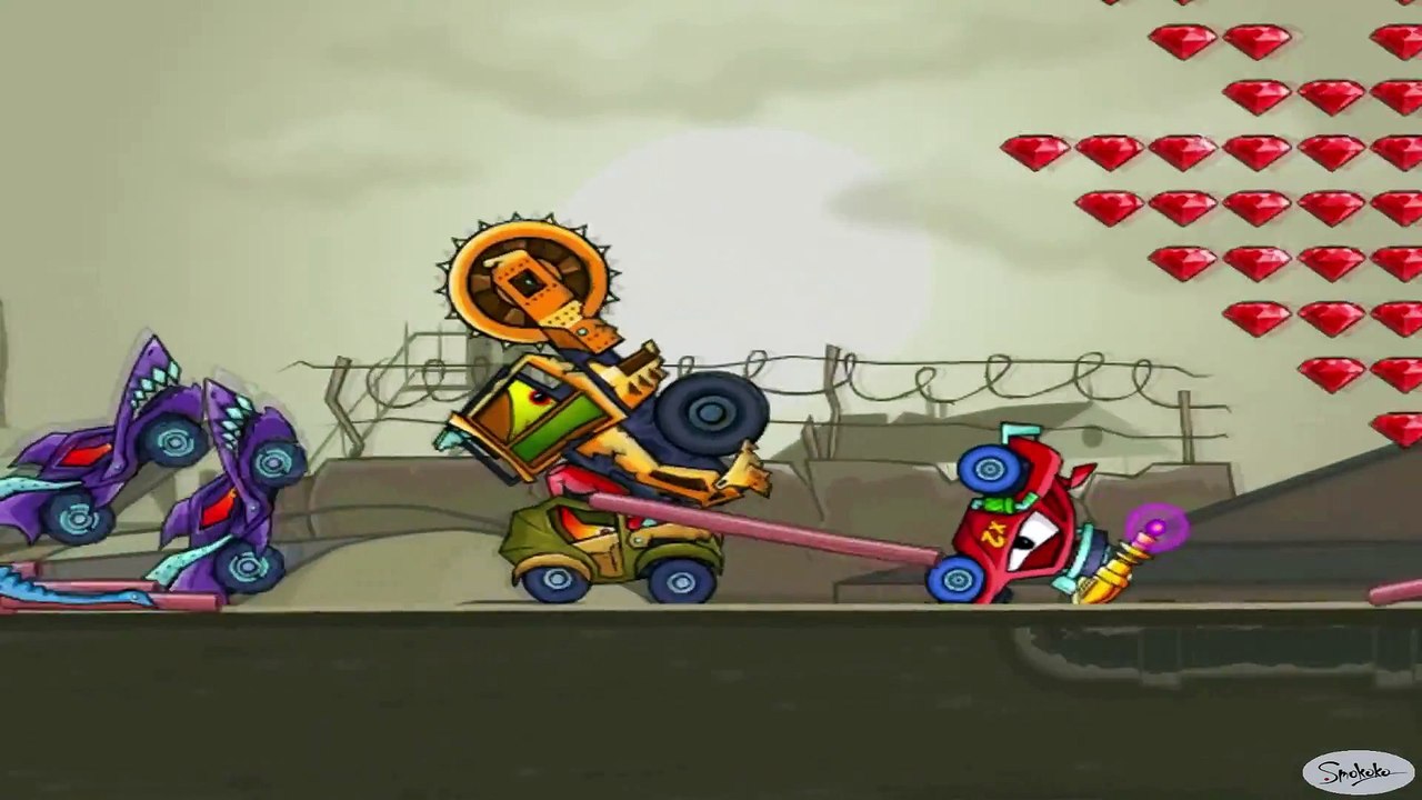 Мультики про машинки. Гоночная машина против Армии Монстров. Трек с препятствиями. Тики Таки Машинки