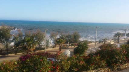Mareggiata invernale alla Marina degli Aregai. da Hotel Ristorante Lucciola di Santo Stefano al Mare.