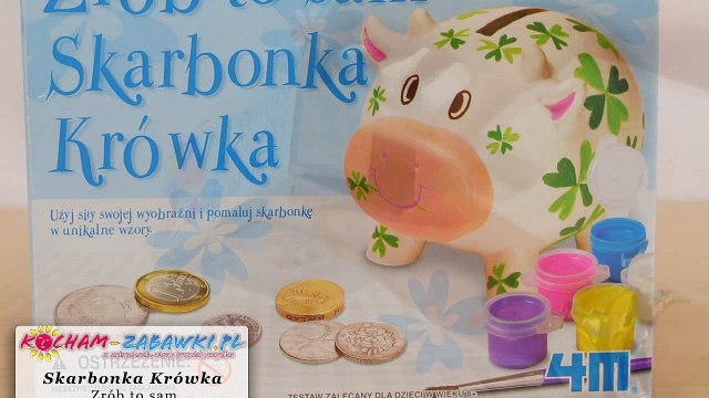 Russell - 4M - Skarbonka Krówka - Zrób to Sam! - Pomaluj swoją Skarbonkę! - 04512