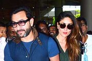 Saif Ali Khan - Kareena Kapoor arrive at Mumbai Airport