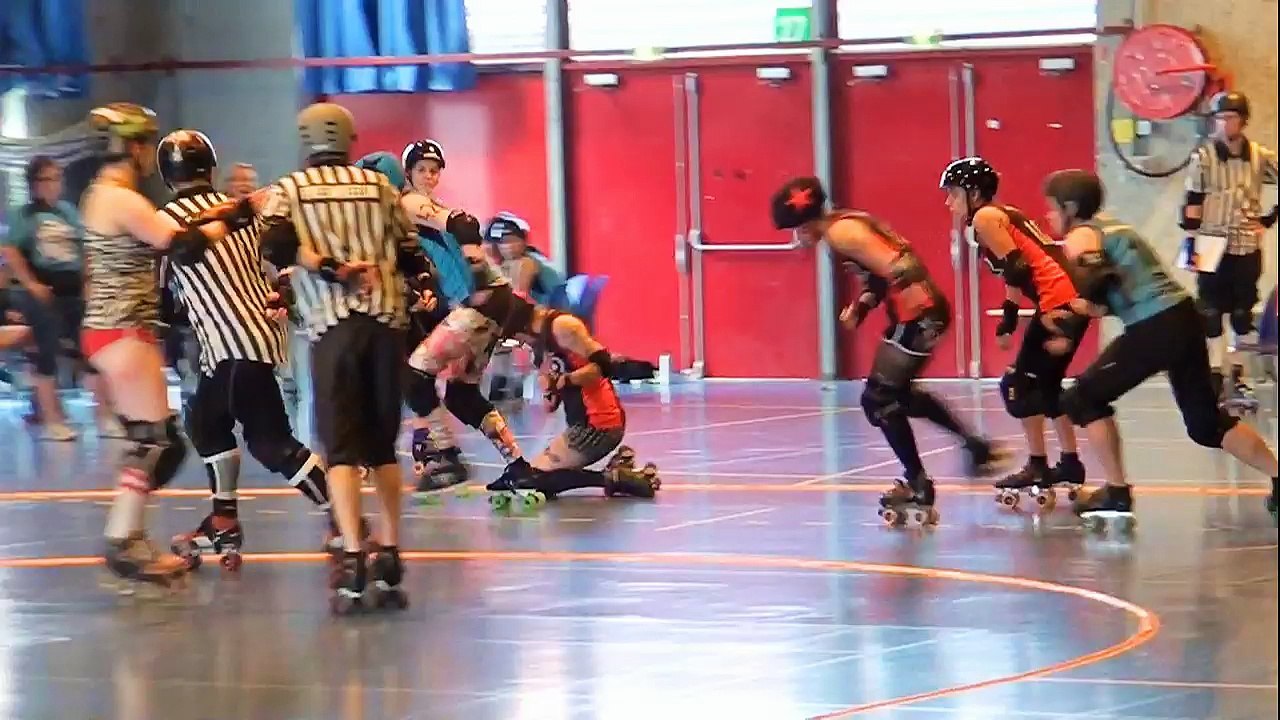 Red Valentines, Rollers derby, à Valence le 7 mai 2016.