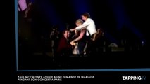 Paul McCartney : Un couple se fiance sur scène pendant son concert, les images insolites (Vidéo)