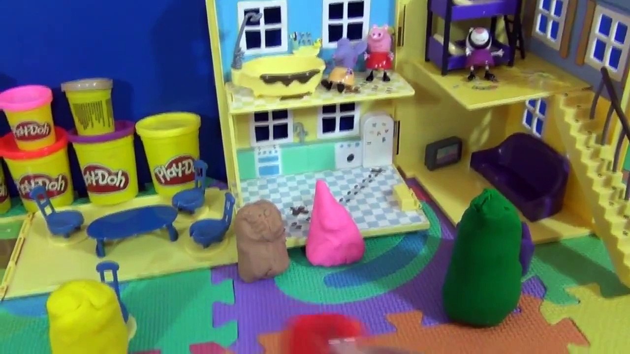 Peppa Pig Mini Pizzeria Jouet Playset Play doh ♥ Pizza shop carry case