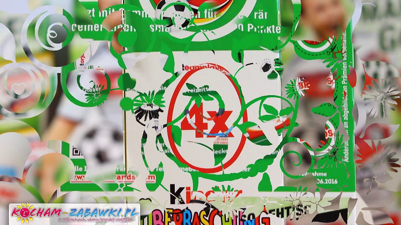 EURO 2016 - Kinder Niespodzianka - Niemiecka Reprezentacja Piłki Nożnej - 4-pak - Unboxing