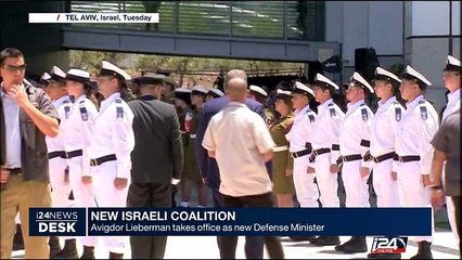 Lieberman takes office as new Defense Minister