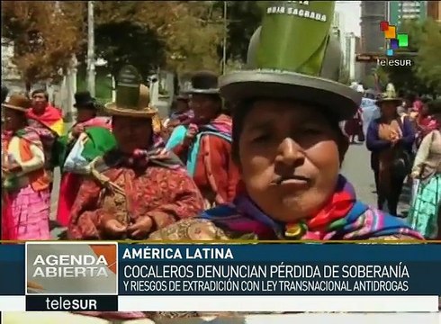 Bolivia critica y rechaza Ley Transnacional antidrogas de EE.UU.