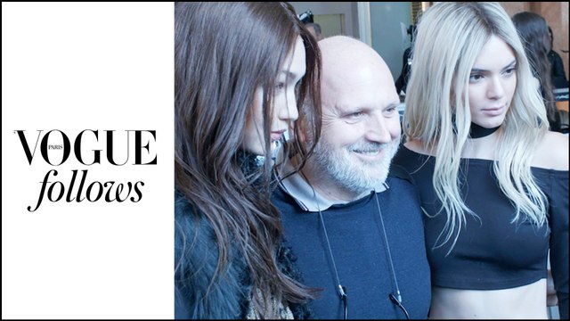 En backstage du défilé Balmain avec Sam McKnight, Kendall Jenner, Gigi Hadid... | #VogueFollows | VOGUE PARIS