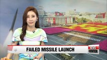 North Korea's fourth Musudan missile launch ends in failure