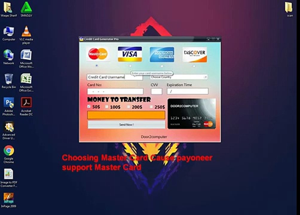 Online Credit card Working Number Generator 2017.