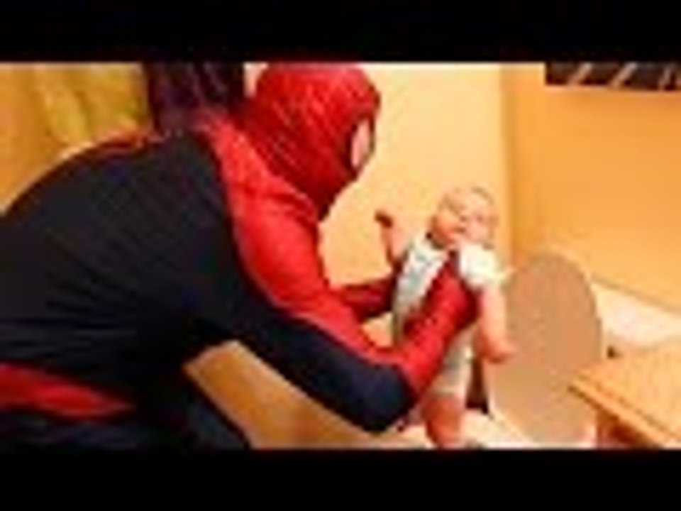 Disney | SPIDERMAN BABYSITTING Episodes 1-4 Spider-Man Babysitter Fail Funny Potty + Kids Prank