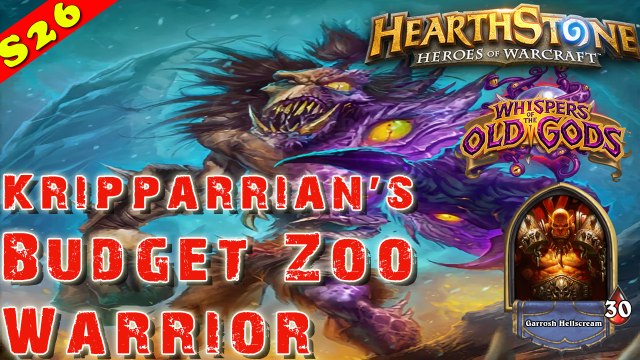 Hearthstone | Kripparrian's Budget Zoo Warrior Deck & Decklist | Constructed STANDARD | SUPER CHEAP