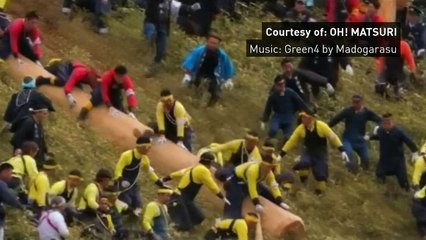 Onbashira, the deadly log-riding festival of Japan