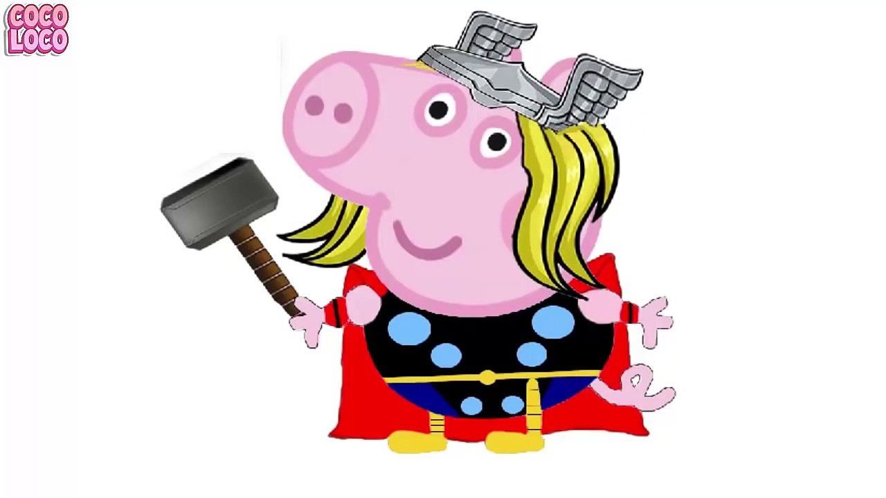 PEPPA PIG SE DISFRAZA DE LOS VENGADORES | CAPITAN AMERICA VS IRONMAN | AVENGERS Luna Mia