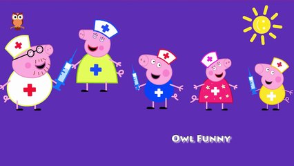 Story Peppa Pig # Peppa Pig cried when doctors vaccinating # Finger Family Collection