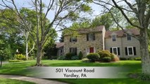 Home For Sale Yardley Bucks County 4 Bedroom 501 Viscount Rd PA 19067 Real Estate MLS 6801152