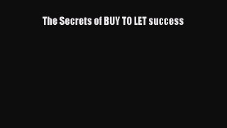 Read The Secrets of BUY TO LET success ebook textbooks