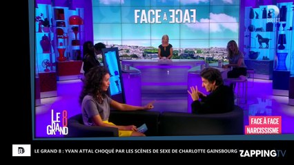 Le Grand 8 : Yvan Attal gêné par les scènes de sexe de Charlotte Gainsbourg dans ses films (Vidéo)