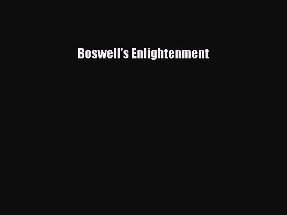 PDF Boswell's Enlightenment  Read Online