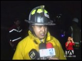 Tanquero se incendió en la vía Manabí - Guayas