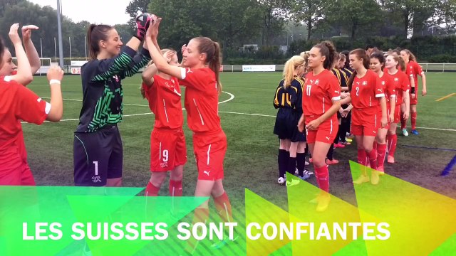 Match de l'euro foot jeunes féminines Suisse contre l'Irlande Du Nord