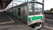 埼京線205系ハエ28編成　快速川越行き　与野本町駅発車