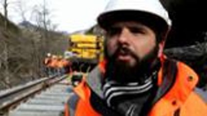 Amaury Cavan, ingénieur pilotage setec, détaille le chantier de la Oloron-Canfranc
