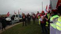 Manifestation contre la loi Travail dans la zone des Montagnes à Champniers