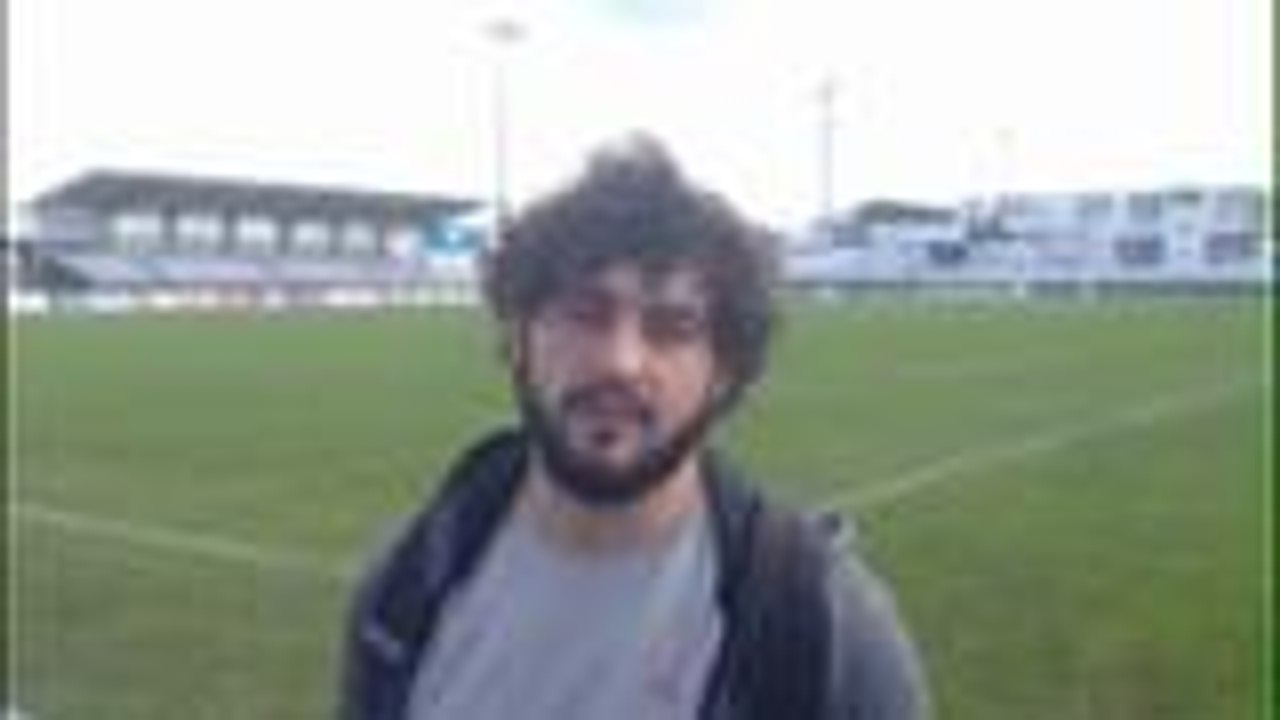 Hadrien Daures (SA XV) avant le match contre Valence d'Agen