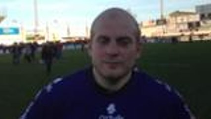 SA XV - Quentin Chiarabini réagit après le derby