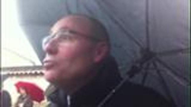 François Raby, le maire de Jarnac pour le 20e anniversaire de la mort de Mitterrand