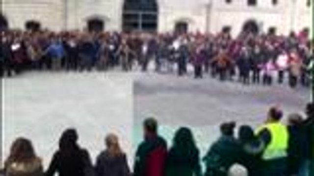 Imagine chanté aux chais Magelis