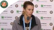 Roland-Garros 2016 Conférence de presse Pironkova / 1/8 de finale